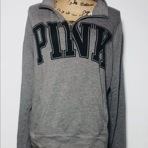 Pink victors secrete Gray pullover size M